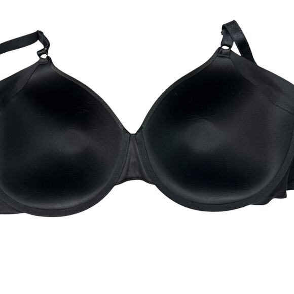 Olga No Side Effects Underwire Seamless Contour Bra GB0561C Black 44DD - Picture 3 of 4